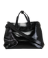 Medium Banner Tote, &pound;450, Handbags, Black, Patent Leather, Front view